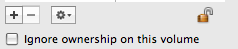 Uncheck Ignore ownership ...